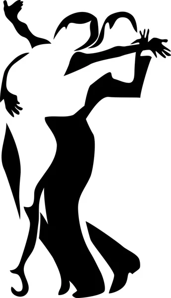 Rumba dansers vector — Stockvector