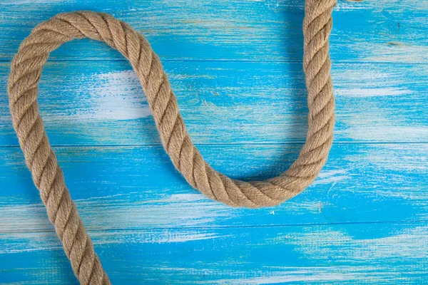 Rope Patterns Wooden Table — Stock Photo, Image