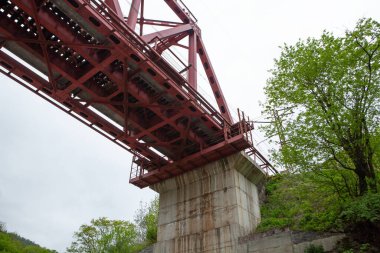 Paslı demiryolu köprüsü yüksekliğinde