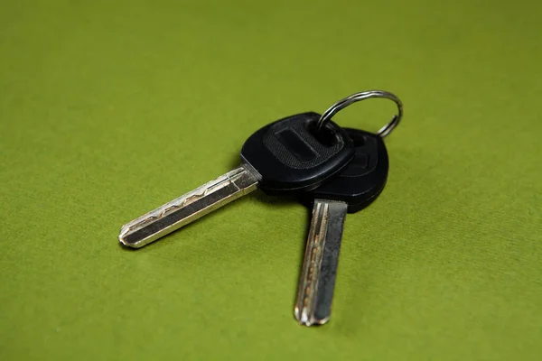 Κλειδιά Σπιτιού Πράσινο Φόντο — Φωτογραφία Αρχείου