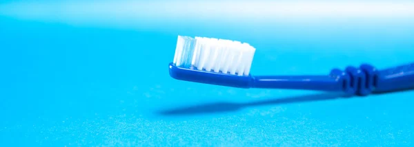 Toothbrush Blue Background — Stock Photo, Image