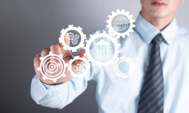 Uluslararası Standartlaştırma Örgütü. ISO iş adamı baskısı