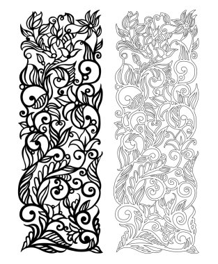 Ornate vector floral pattern