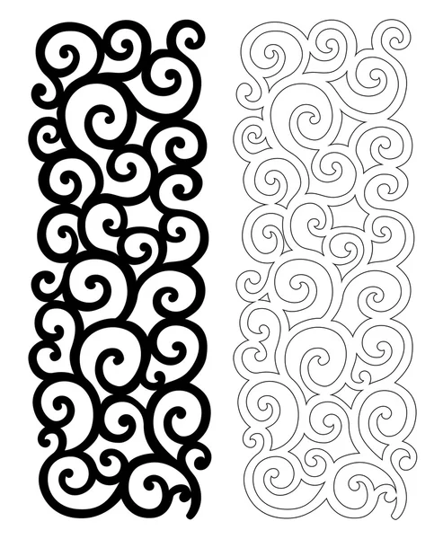 Ornate pattern for cutting — Stock Vector