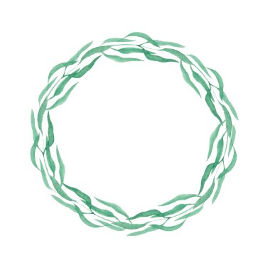 çelenk otlar izole beyaz arka plan üzerinde