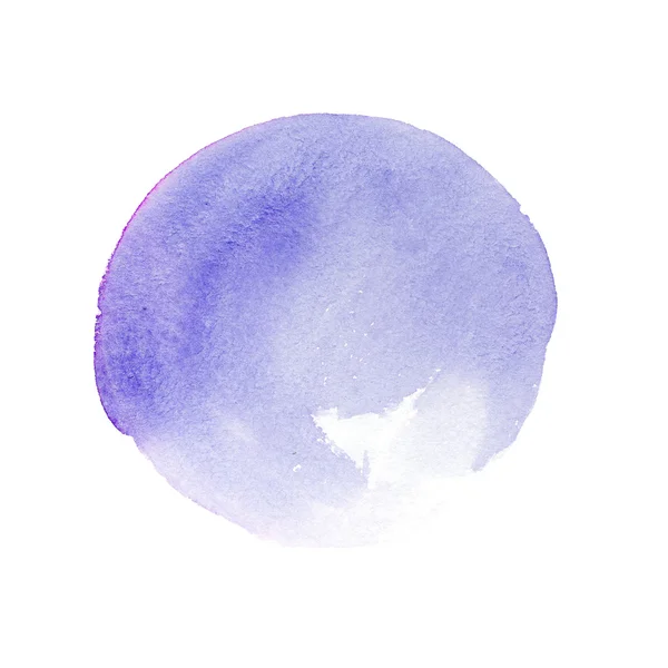 흰색 바탕에 블루 수채화 스플래시 원 isolater — 스톡 사진