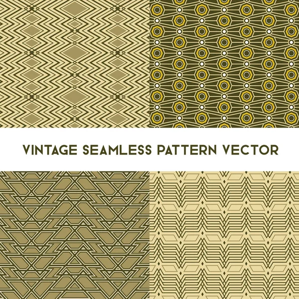 Vintage Seamless Pattern Vector — Stock Vector