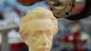 Albert Einstein 'ın büstünün bir taklidi..