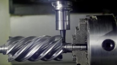 Bir CNC metal çalışma makinesinin işi.