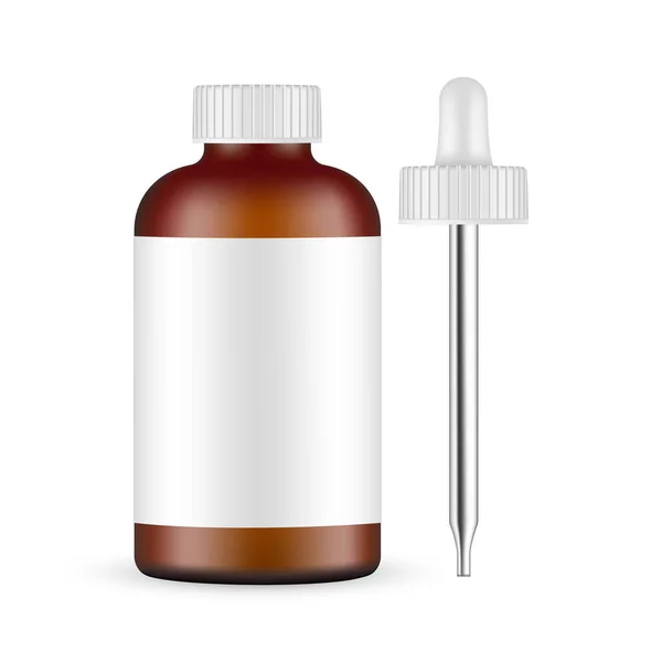 果汁机精油的化妆品瓶 白色背景分离 病媒图解 — 图库矢量图片