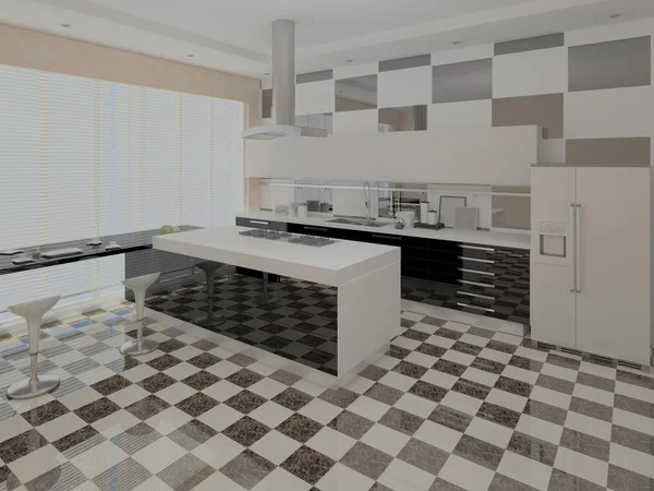 Kitchen with original design. — Stock Photo, Image