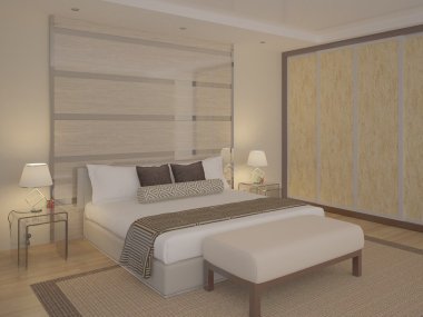 Yatak odaları modern tasarım.