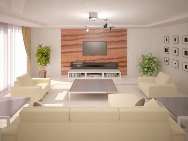 Klasik tarzı oturma odasında.