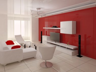  Oturma odası modern tasarım.