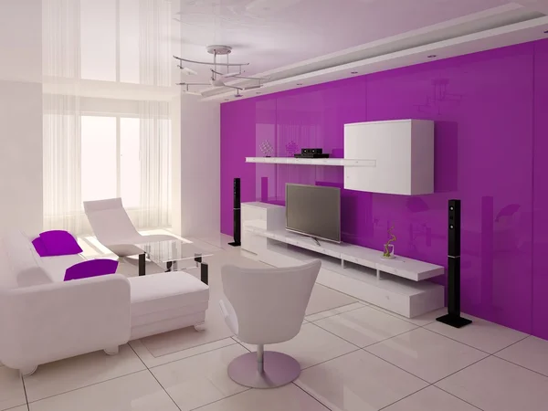Konforlu modern oturma odası. — Stok fotoğraf