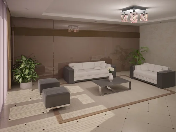 Luxurious and stylish living room. — Stock Photo, Image