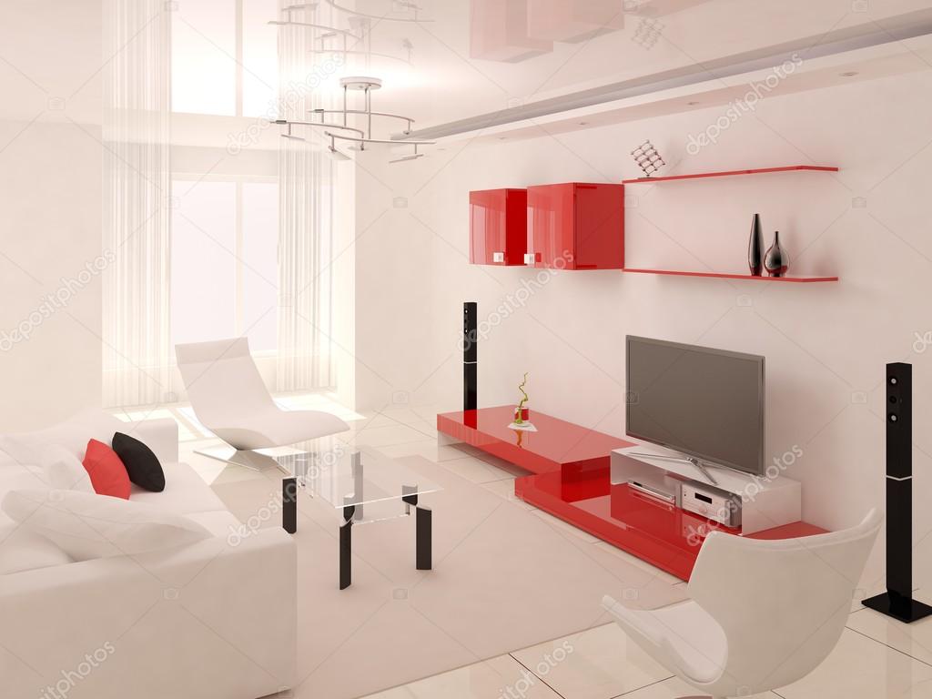 The modern design of the living room.