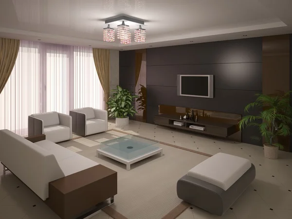 Luxurious and stylish living room. — Stock Photo, Image