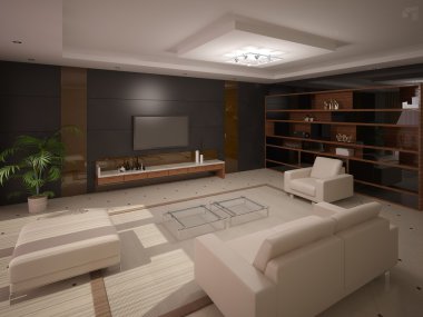 modern oturma odası.