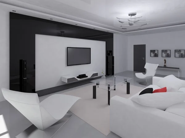 O design funcional da sala de estar . — Fotografia de Stock