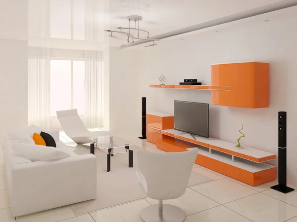 Minimalistický obývací pokoj. — Stock fotografie