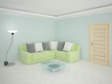 Modern oturma odası.