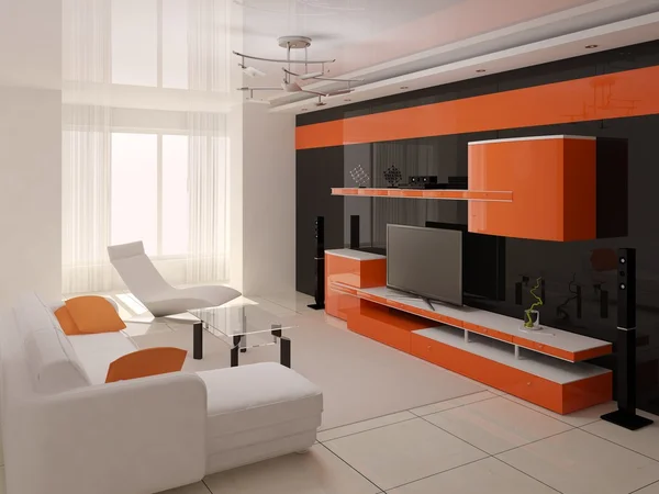 Moderní interiér obývacího pokoje. — Stock fotografie