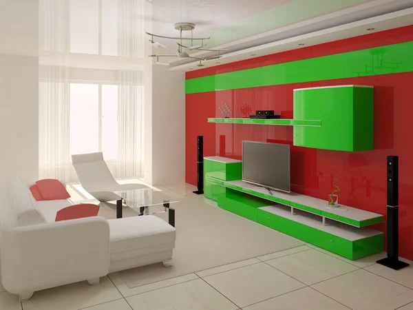 Moderní interiér obývacího pokoje. — Stock fotografie
