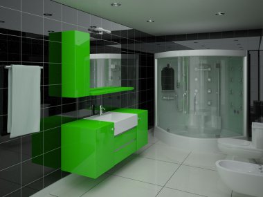 Modern lüks banyo.