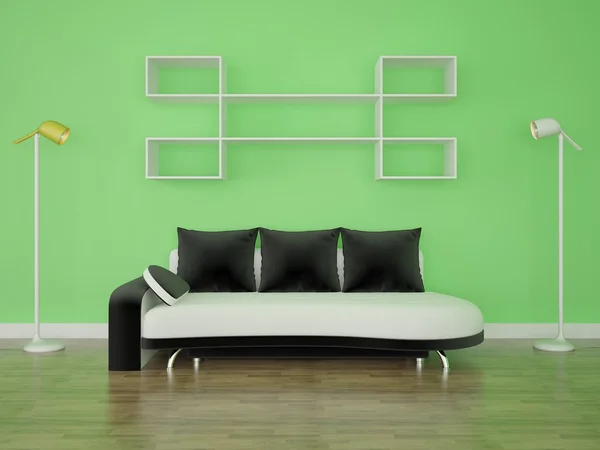 Sofá moderno confortável . — Fotografia de Stock