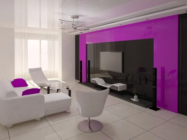 Pohodlné moderní obývací pokoj . — Stock fotografie