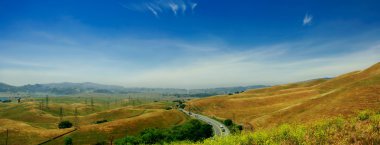Hills California - San Francisco Bay doğru Vallecitos yol 