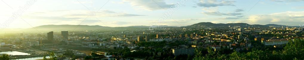 Evening panorama of Oslo