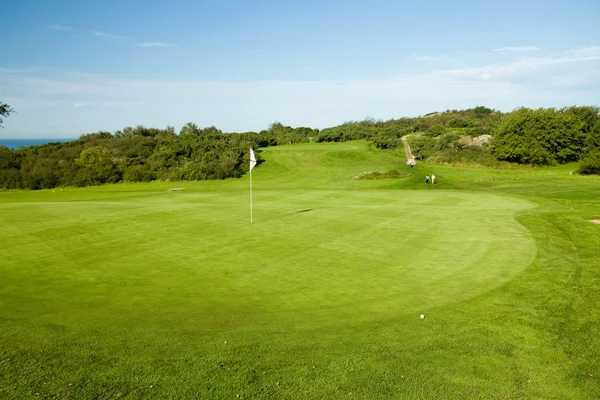 Campo da golf sul mare a Molle, Svezia — Foto Stock