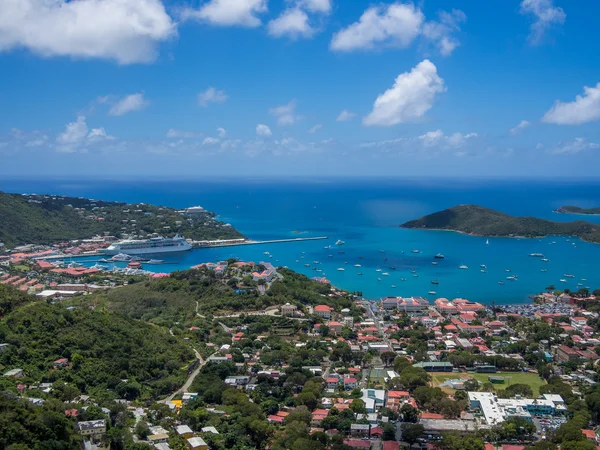 Charlotte Amalie panoramiczny widok — Zdjęcie stockowe