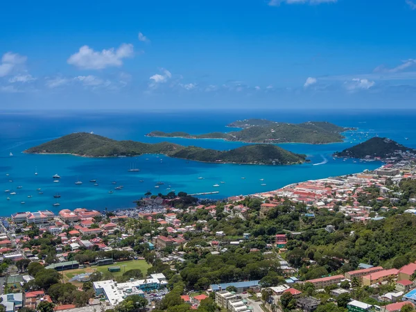 Charlotte Amalie vista panorâmica — Fotografia de Stock