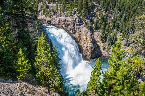 Caídas superiores del cañón de Yellowstone — Foto de Stock