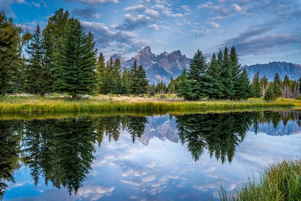 Grand Tetons zobrazení — Stock fotografie