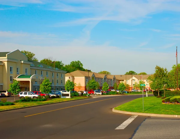 Houses in small town — Stock Photo, Image