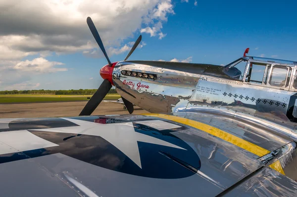 P-51 lutador de mustang — Fotografia de Stock