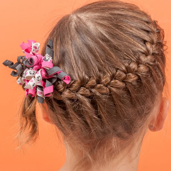 Girls braids — Stock Photo, Image