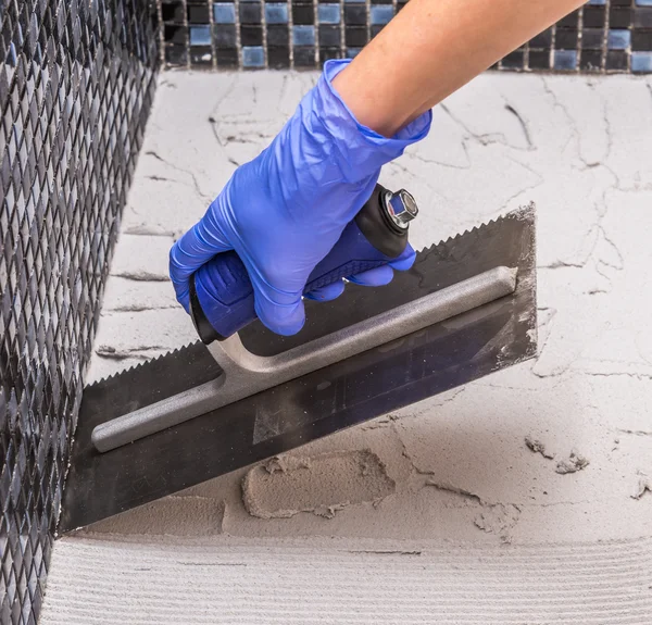 Prepare for tile installation — Stock Photo, Image