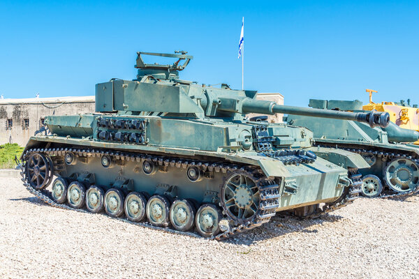 Tanks in museum
