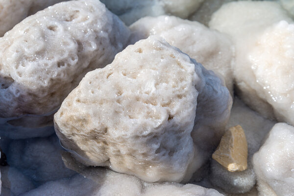 Dead Sea salty rocks