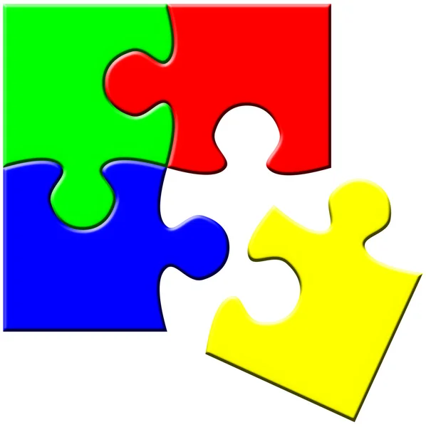 Jednoduché puzzle — Stock fotografie