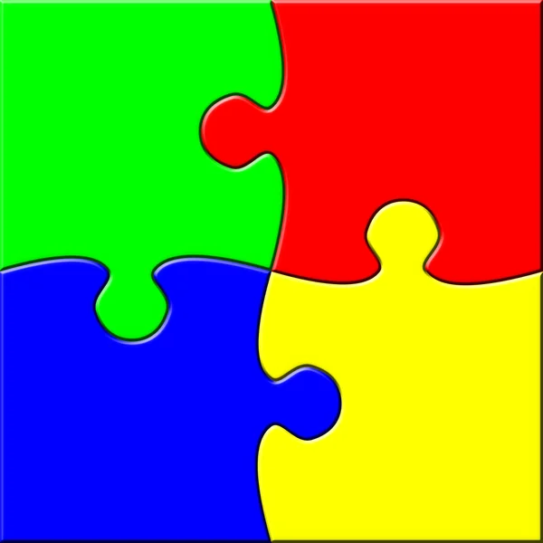 Simple puzzle — Stock Photo, Image