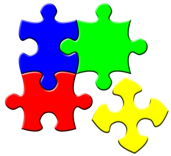 Simple puzzle — Stock Photo, Image