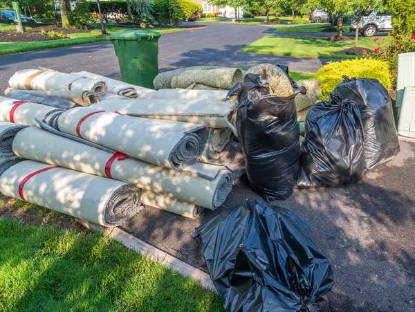 Alte Teppichrollen — Stockfoto