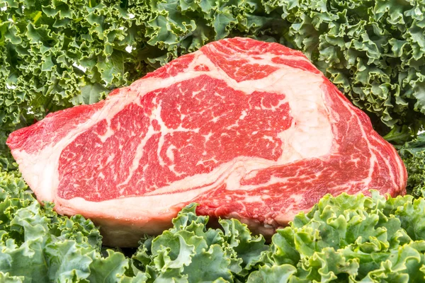 쇠고기 등심 샐러드 잎 — 스톡 사진