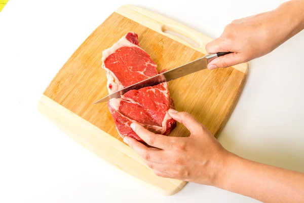 Cut the steak